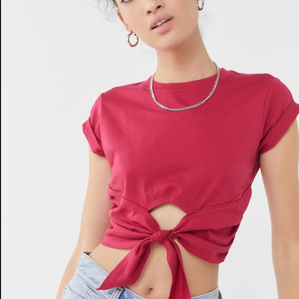 Tie Front Crop Top
